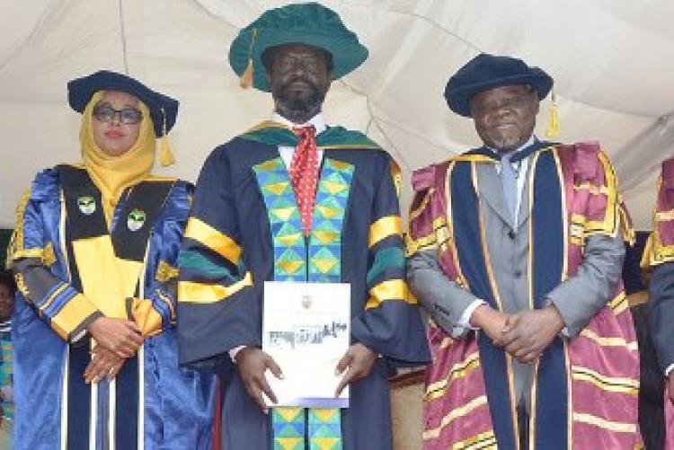 Alumni Prof. Francis Aduol (2nd Right), 1st Vice Chancellor, Technical University of Kenya